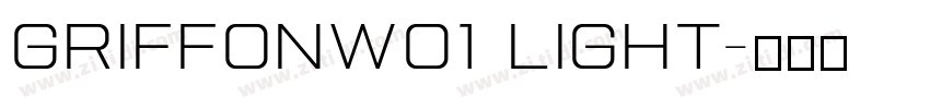 GriffonW01 Light字体转换